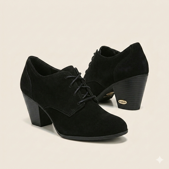 Dr. Scholl's Shoes - Dr Scholl's Black Suede Heels